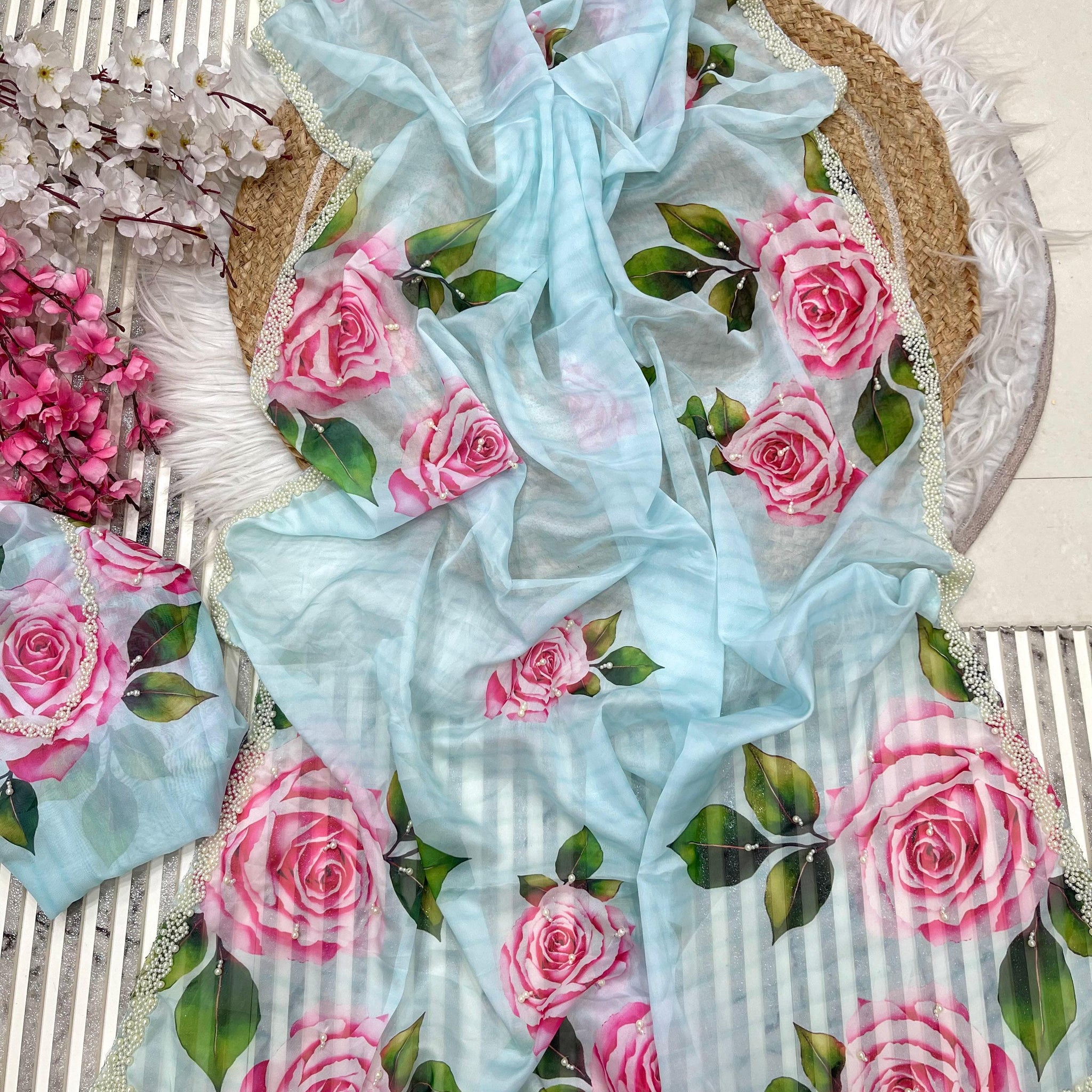 Pure Organza Tebby Silk Saree  SA725-911