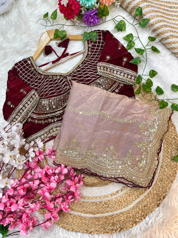 Premium Fendy Satin Saree SA725-914