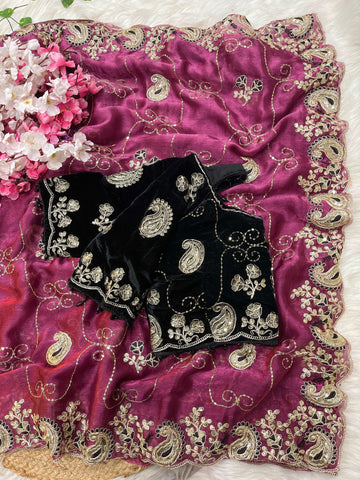 Premium Fendy Chiffon Saree SA725-916