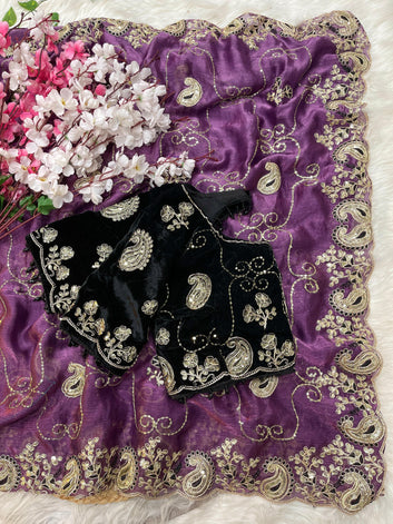 Premium Fendy Chiffon Saree SA725-916