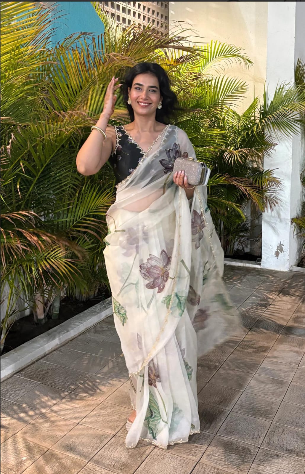 Pure Tebby Silk Saree with Digital Floral Print  SA725-917