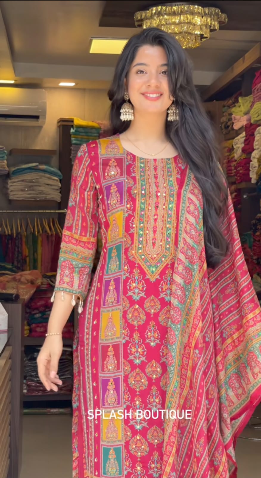 Diya Pink Readymade Suit|| SA725-934