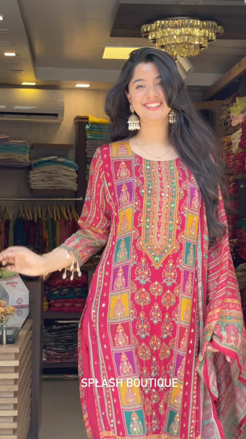 Diya Pink Readymade Suit|| SA725-934