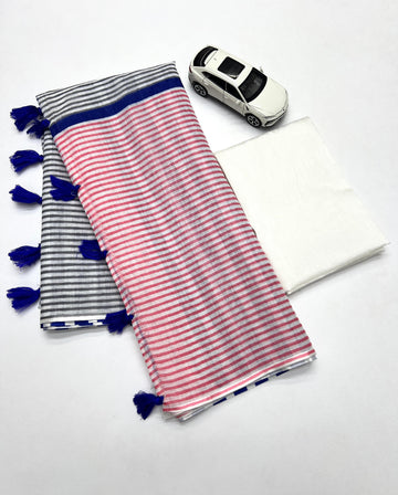 Linen Digital Printed Saree SA825-1358