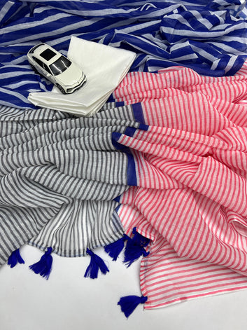 Linen Digital Printed Saree SA825-1358