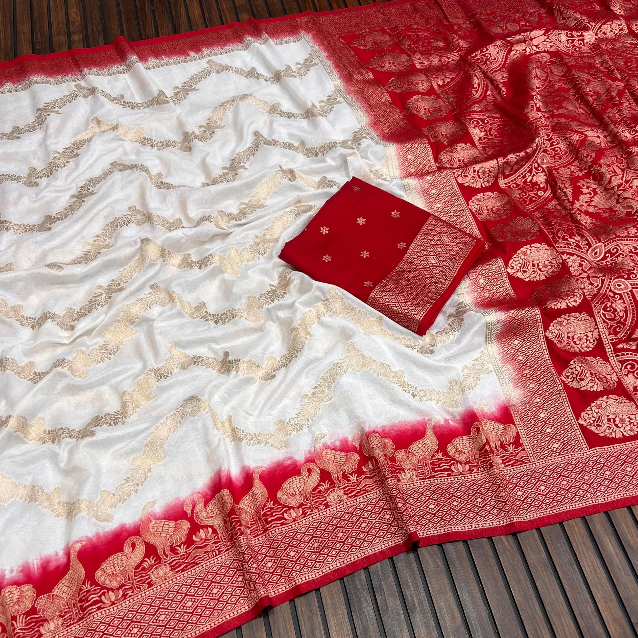 Divine Durga Puja Drape – Silk Elegance SA725-920