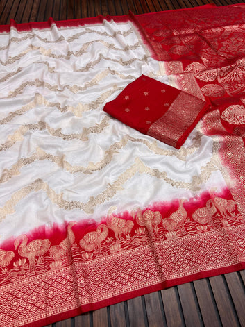 Divine Durga Puja Drape – Silk Elegance SA725-920