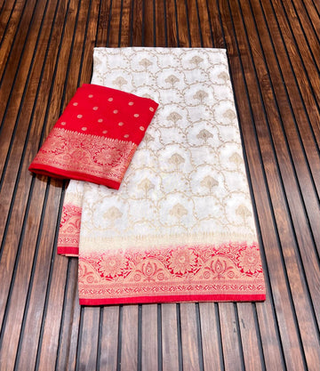 Divine Durga Puja Drape – Silk Elegance SA725-921