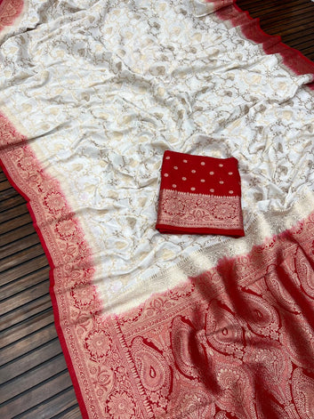 Divine Durga Puja Drape – Silk Elegance SA725-921