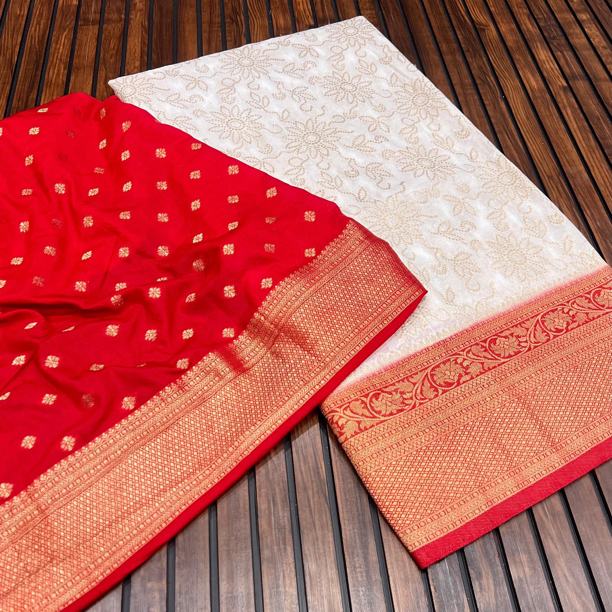 Divine Durga Puja Drape – Silk Elegance SA725-923