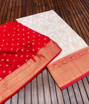 Divine Durga Puja Drape – Silk Elegance SA725-923