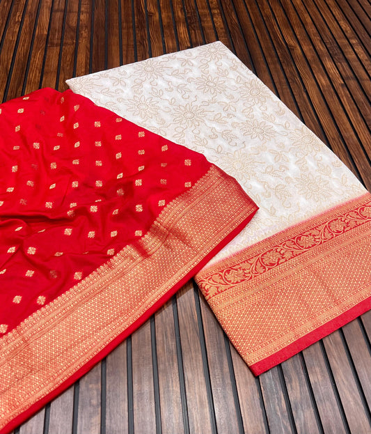 Divine Durga Puja Drape – Silk Elegance SA725-923