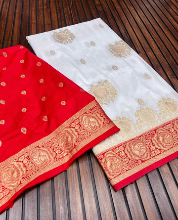 Divine Durga Puja Drape – Silk Elegance SA725-924