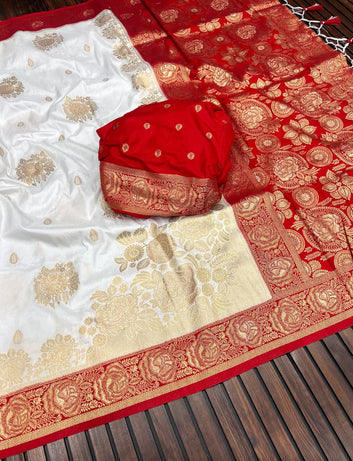 Divine Durga Puja Drape – Silk Elegance SA725-924