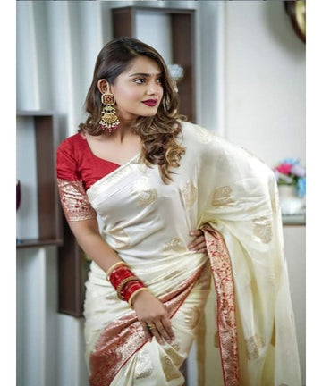 Divine Durga Puja Drape – Silk Elegance SA725-919