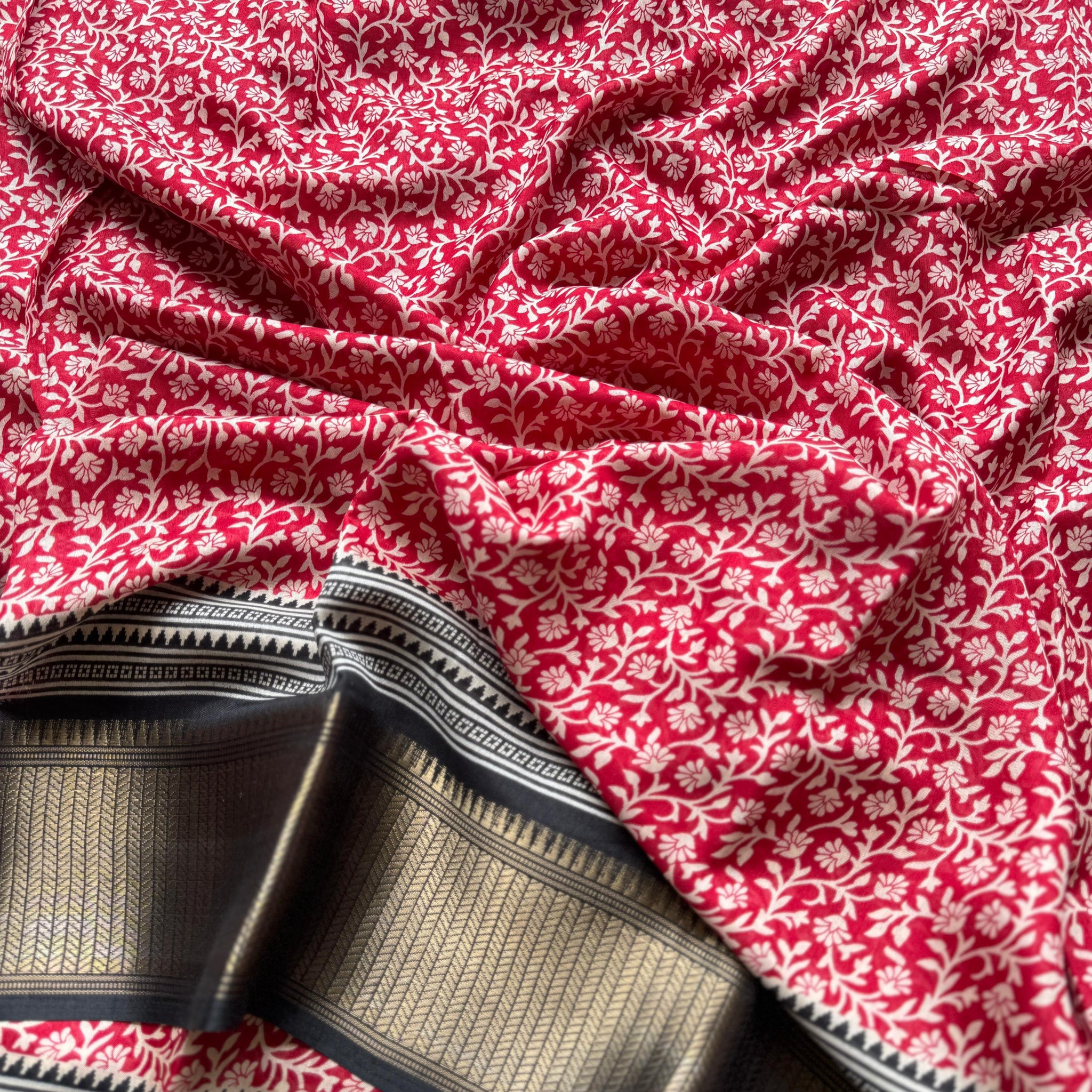 Divine Durga Puja Drape – Silk Elegance SA825-951