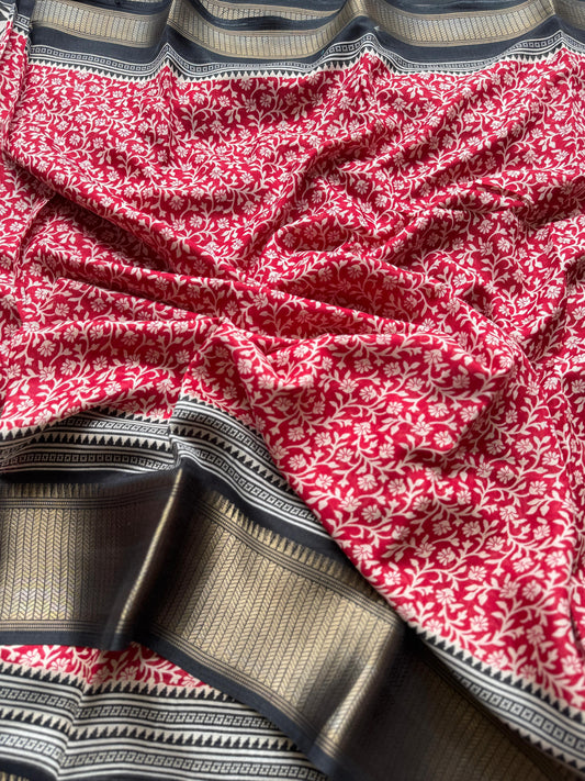 Divine Durga Puja Drape – Silk Elegance SA825-951