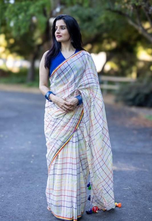 Linen Digital Printed Saree SA825-1373