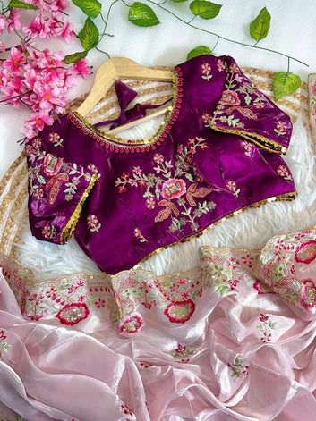 Royal Radiance – Pure Zimmy Choo Silk Saree  SA725-917