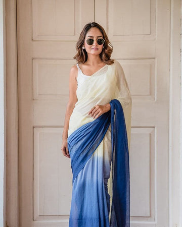 Linen Digital Printed Saree SA825-1378