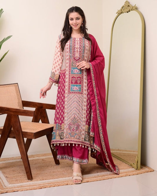Jasood Full Anarkali Kurti Plazo Set || SA725-942