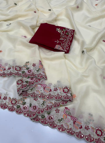 Star Georgette Saree with Heavy Sequins SA825-1079