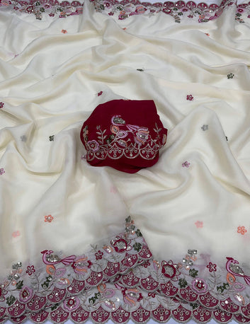 Star Georgette Saree with Heavy Sequins SA825-1079