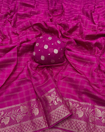 Pure Viscose Saree with Elegant Butti Blouse SA825-1082