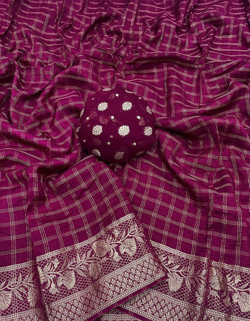 Pure Viscose Saree with Elegant Butti Blouse SA825-1082