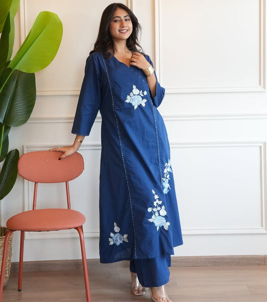 Pure South Cotton Suit Set with Pants|| SA925-1128