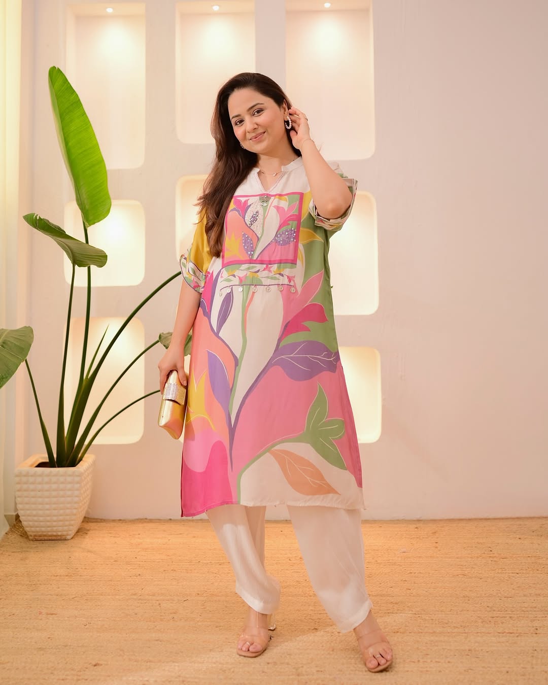 Festive Special Digital Print Kurta Set|| SA925-1121