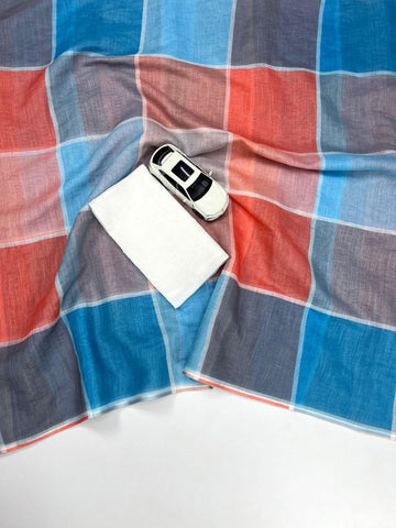 Ajrakh Style Linen Digital Printed Saree SA825-1213