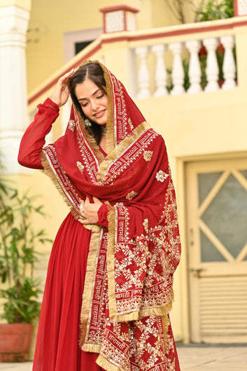 Premium Designer Ready-Made Gown with Dupatta SA925-1254
