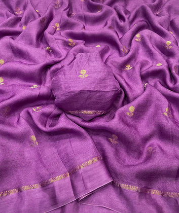 Pure Soft Viscose Silk Saree with Satin Border SA1025-1343