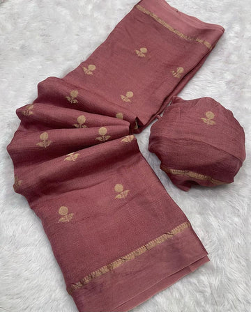 Pure Soft Viscose Silk Saree with Satin Border SA1025-1344