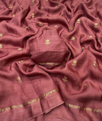 Pure Soft Viscose Silk Saree with Satin Border SA1025-1344