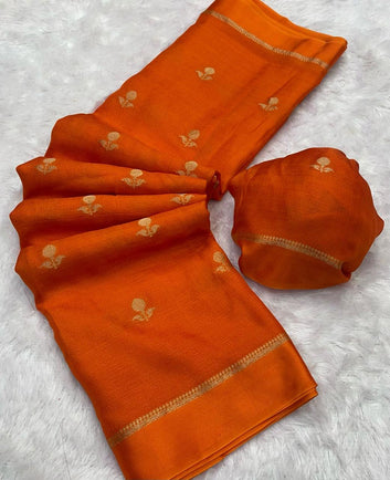 Pure Soft Viscose Silk Saree with Satin Border SA1025-1340
