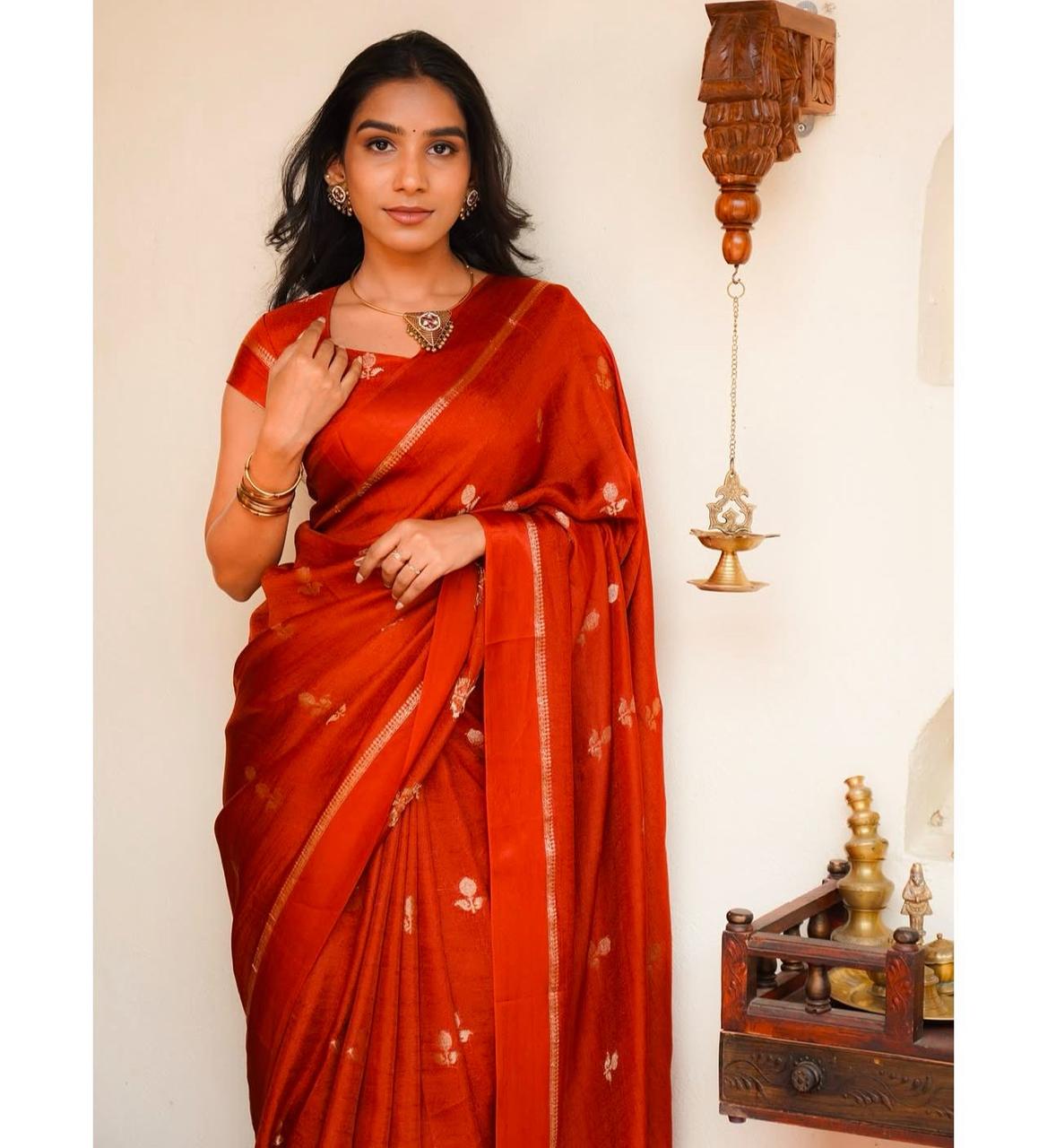 Pure Soft Viscose Silk Saree with Satin Border SA1025-1340
