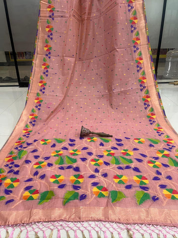 Paithani Weaving Wedding Saree with Munia Border  SA1025-1309