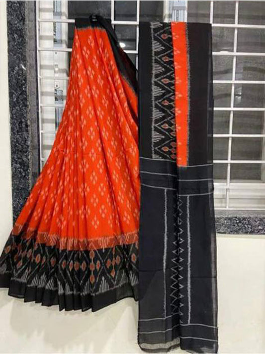 Ikkat Style Linen Digital Printed Saree SA125-175