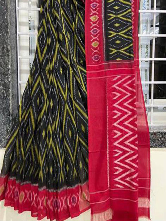 Ikkat Style Linen Digital Printed Saree SA125-179