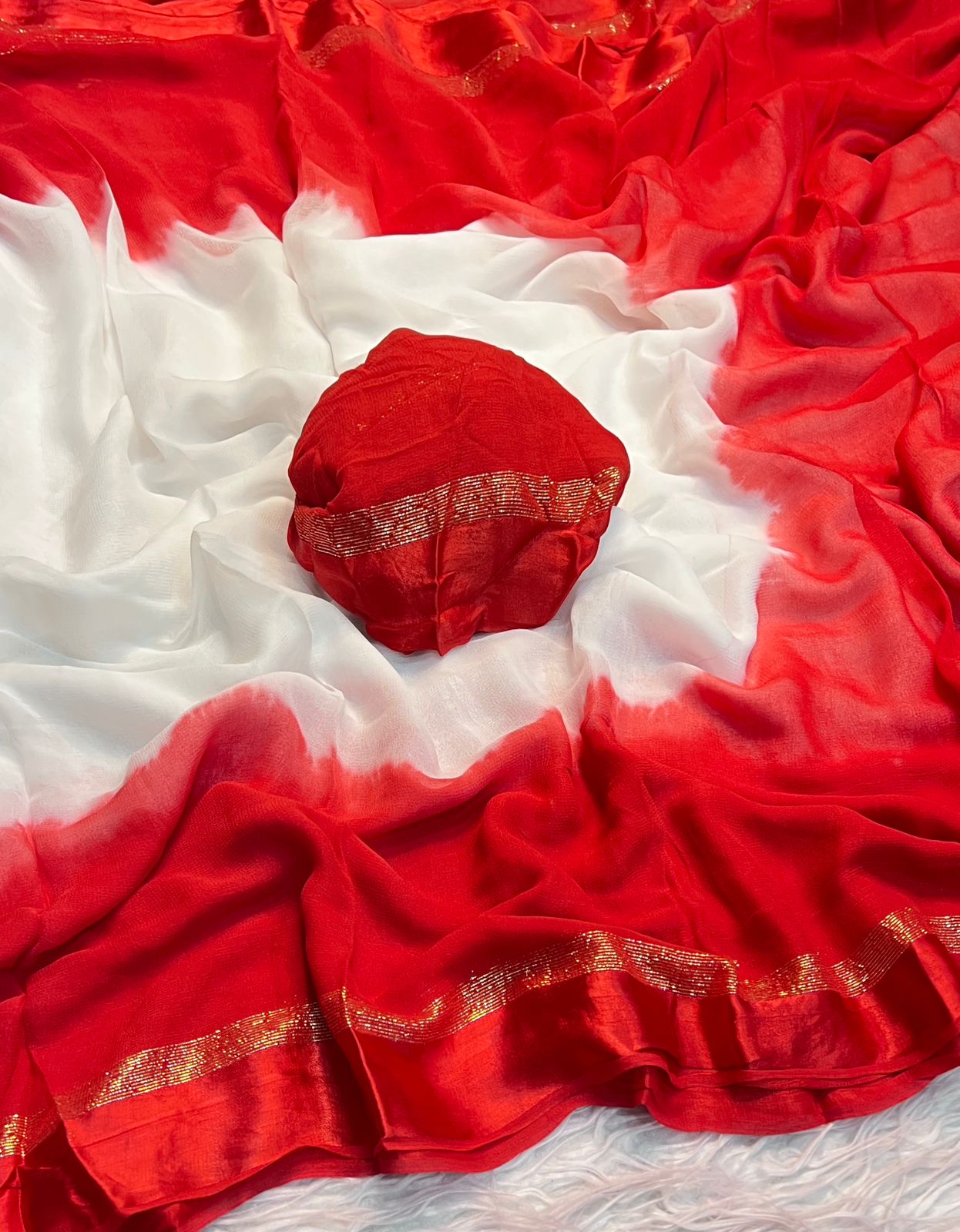 Divine Durga Puja Drape – Silk Elegance SA725-918