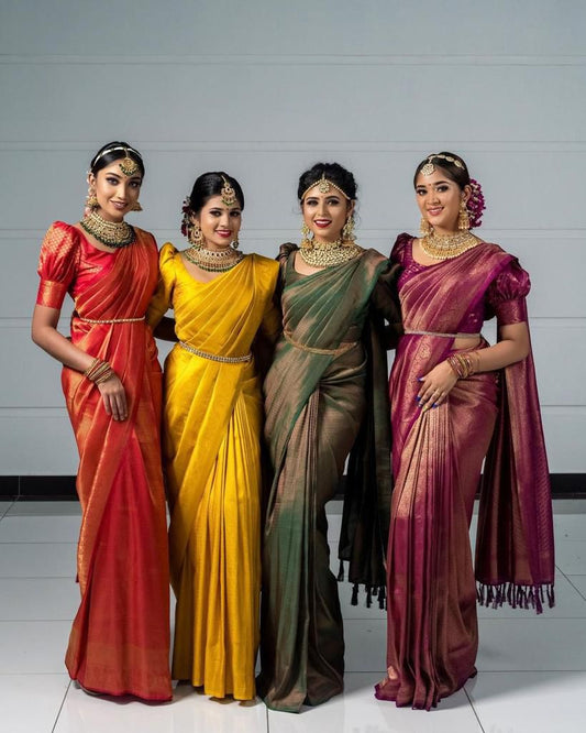 Stunning Statement: Modern Butterfly Jacquard Saree - Perfect for Any Occasion SA925-1096