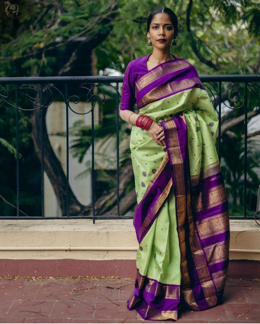 Stunning Statement: Modern Butterfly Jacquard Saree - Perfect for Any Occasion SA925-1101