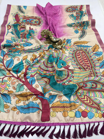 Authentic Kalamkari Saree -SA1225-1520