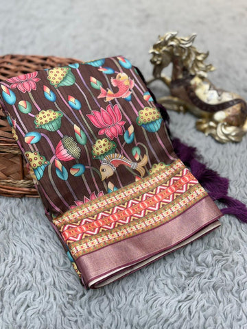 Authentic Kalamkari Saree -SA1225-1535