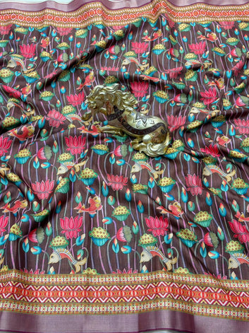 Authentic Kalamkari Saree -SA1225-1535