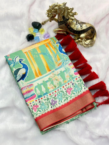 Authentic Kalamkari Saree -SA1225-1553