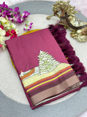 Authentic Kalamkari Saree -SA1225-1561