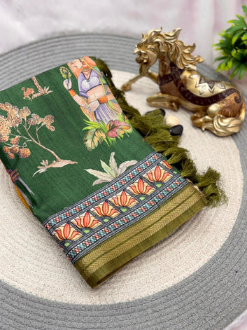 Authentic Kalamkari Saree -SA1225-1568